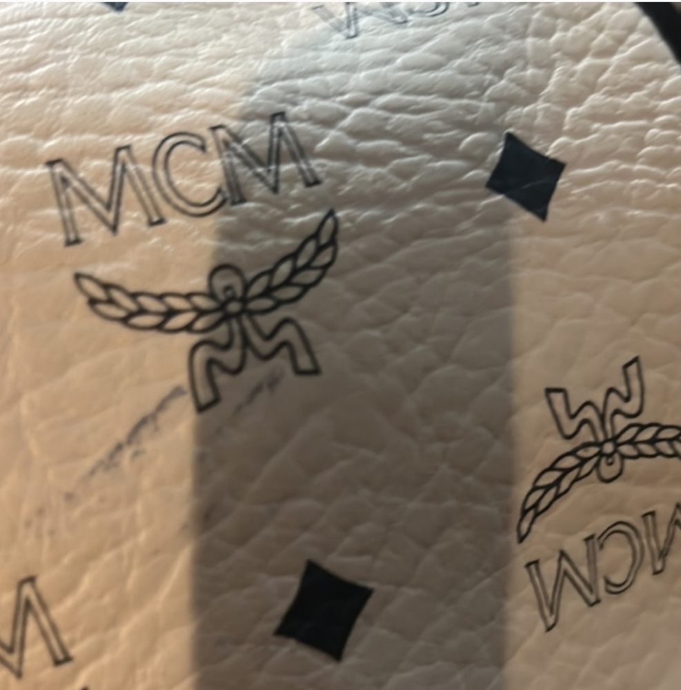 MCM White and Black Duffel Bag size 55 - Picture 10 of 12